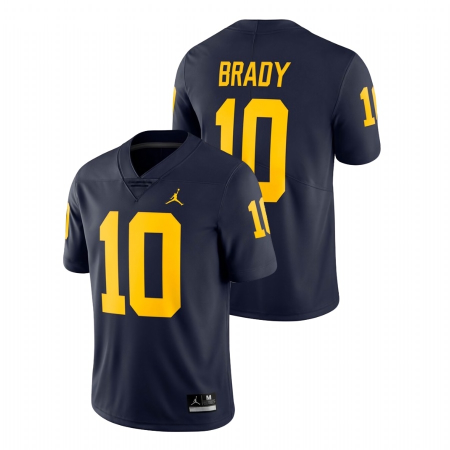 Tom Brady Michigan Wolverines Men's NCAA #10 Navy Limited Alumni College Stitched Football Jersey ZAA4654HU